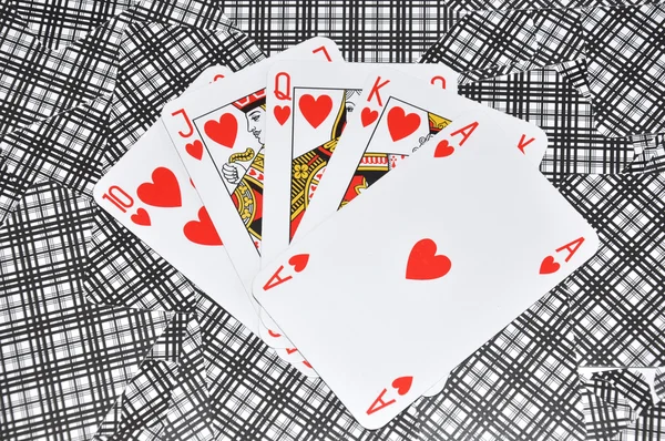 Srdce poker — Stock fotografie