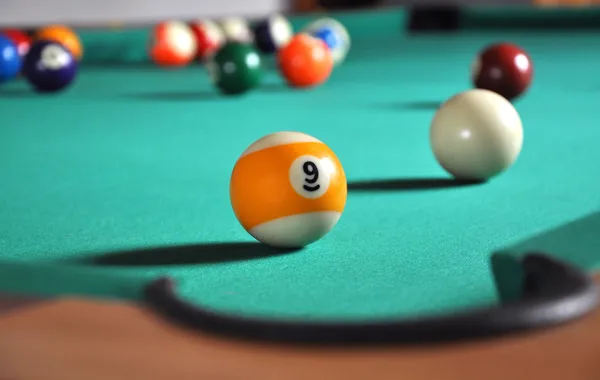 Billiard oyunu — Stok fotoğraf