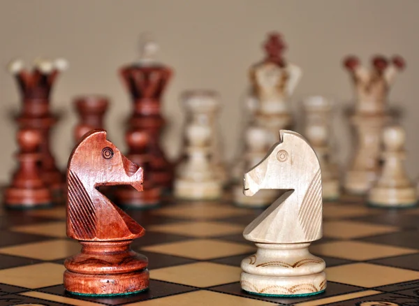 Cavalos de xadrez — Fotografia de Stock