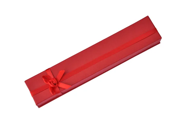 Uzun kırmızı kutu — Stok fotoğraf