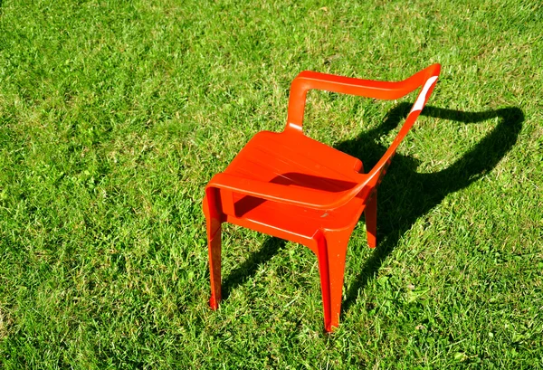 stock image Empty plastic chair