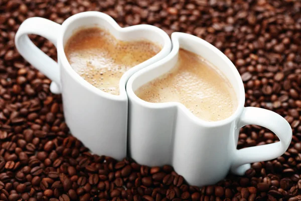 Koffie met liefde Stockfoto