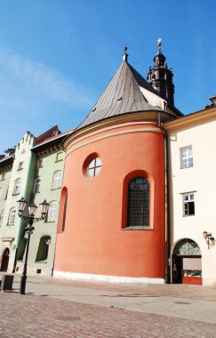 maLy rynek içinde Krakov, Polonya