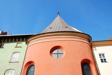 maLy rynek içinde Krakov, Polonya