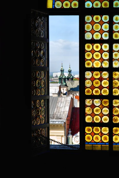 Mozaikové okno. — Stock fotografie