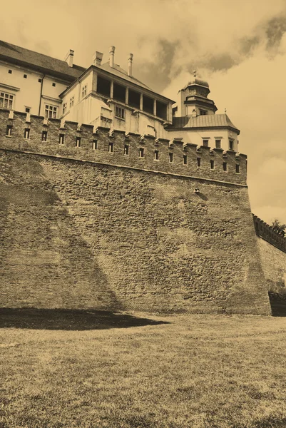 Ancienne photo du château royal de Wawel — Photo