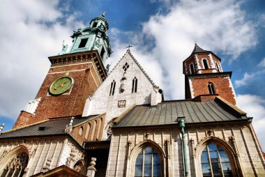 Cathedral at Wawel hill in Cracow clipart