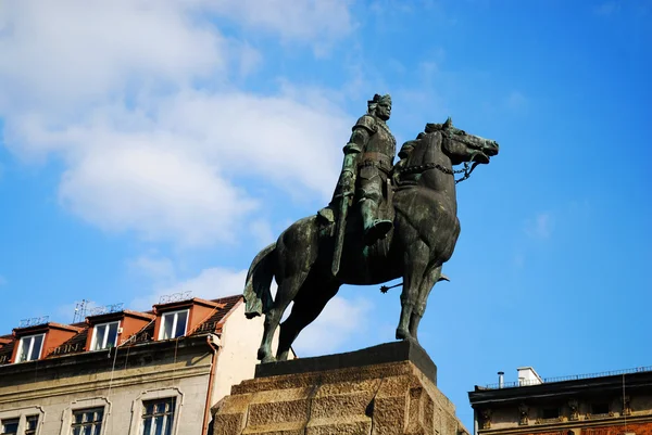 Statua del Re Wladyslaw Jagiello — Foto Stock