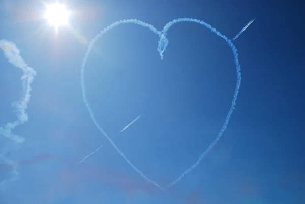 stock image Heart On Blue Sky