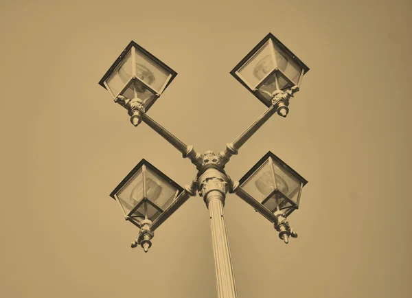 Régimódi utcai lámpa — Stock Fotó
