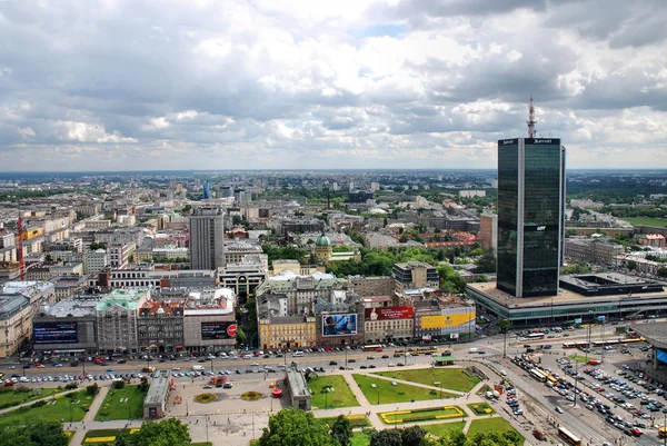 Вид с воздуха на Варшаву. Польша — стоковое фото
