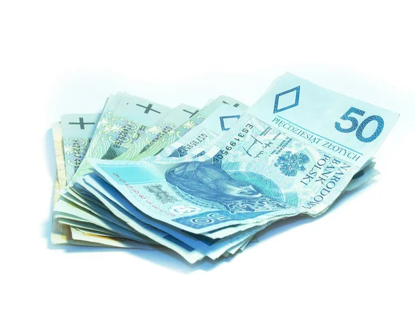 Billetes polacos — Foto de Stock