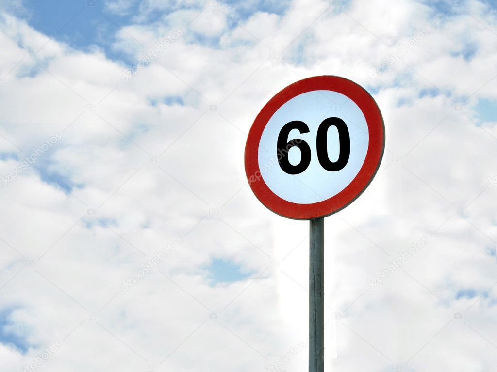 60 Km h Speed Limit Area Stock Photo Wawritto 2125000