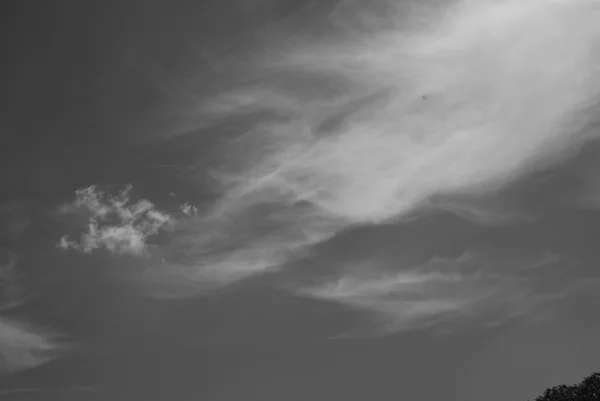 Svart och vit himmel bakgrund — Stockfoto