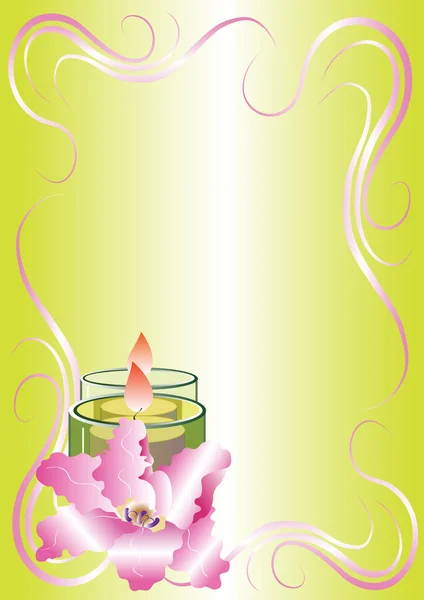 Background candle — Stock Vector