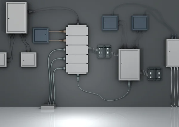 stock image Wire routing