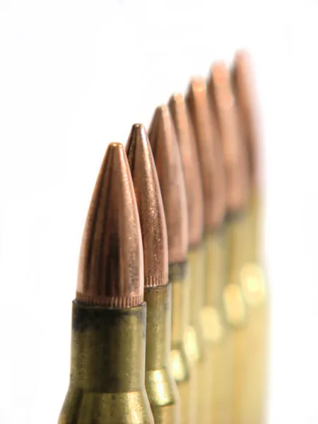 Bullets on white background — Stock Photo, Image