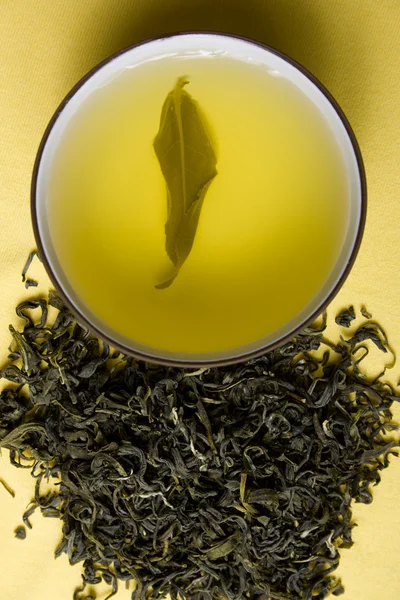 Cup of green tea Stock Image