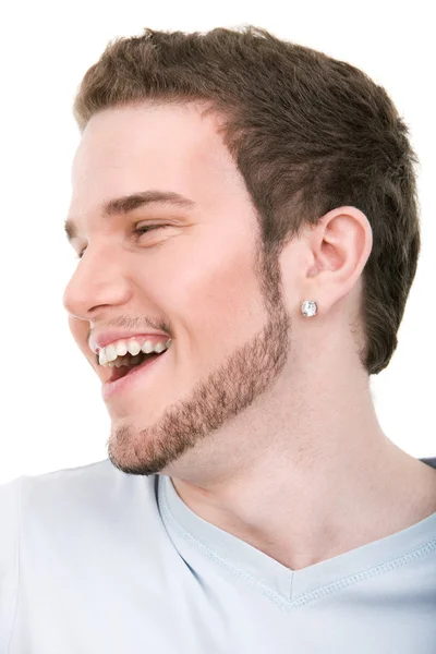 Smiling face of young man — Stock Photo, Image