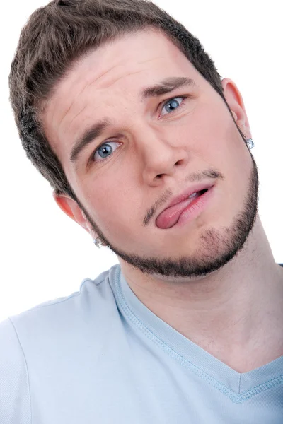 Face of young man — Stock Photo, Image