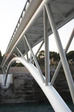 Modern Bridge Construction in Podgorica clipart