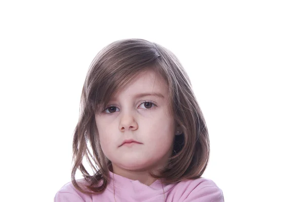 Sevimli küçük kız portresi — Stok fotoğraf