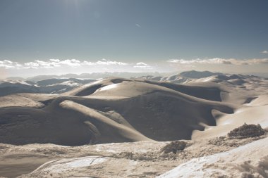 Winter landscape on Bjelasnica mountain clipart