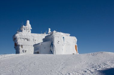 Winter landscape on Bjelasnica mountain clipart