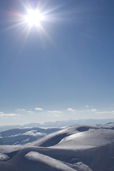 Winterlandschaft auf dem Gebirge Bjelasnica — Stockfoto