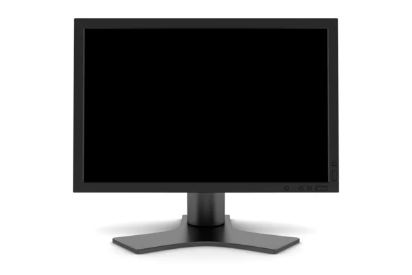 Monitor com tela em branco isolada — Fotografia de Stock