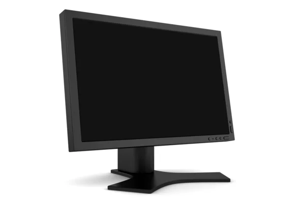 Monitor mit leerem Bildschirm isoliert — Stockfoto