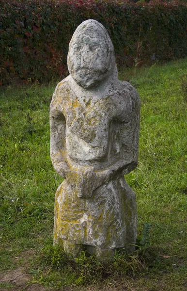 stock image Old Slavic pagan stone statue