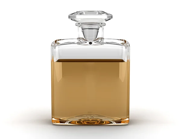 Frasco de perfume aislado en blanco —  Fotos de Stock