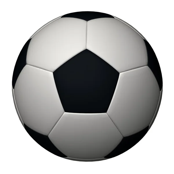 फुटबॉल गेंद सफेद पर अलग — स्टॉक फ़ोटो, इमेज