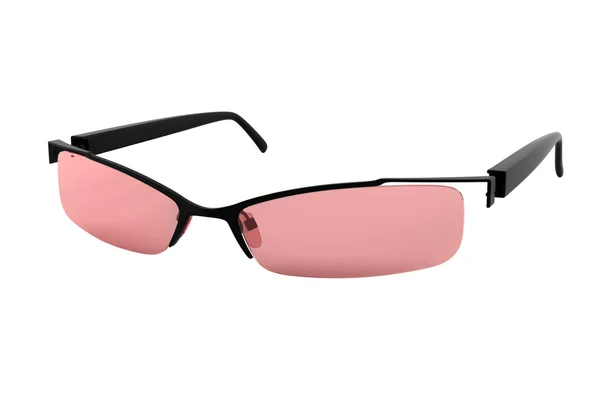 Ροζ γυαλιά απομονωθεί σε λευκό — Φωτογραφία Αρχείου
