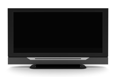 LCD tv boş ekran ile izole