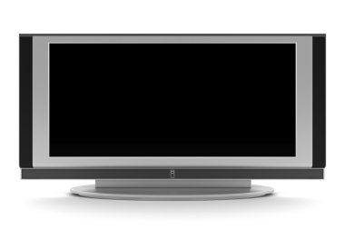 LCD tv boş ekran ile izole