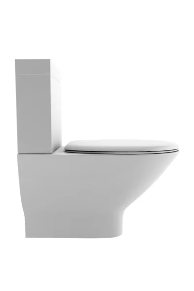 Λεκάνη της τουαλέτας που απομονώνονται σε λευκό — Φωτογραφία Αρχείου