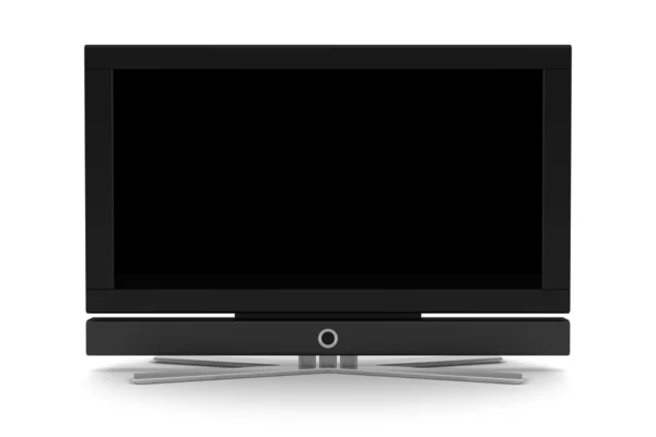 Lcd tv avec écran blanc isolé — Photo