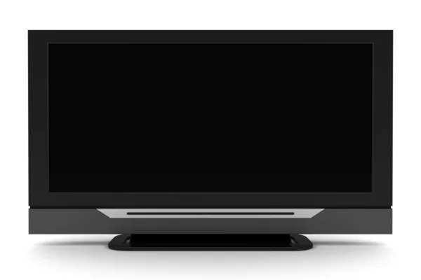 Lcd tv avec écran blanc isolé — Photo