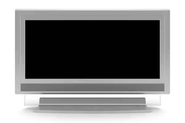 LCD tv met leeg scherm geïsoleerd — Stockfoto