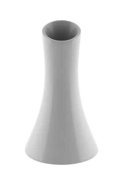 Белая ваза изолирована — стоковое фото
