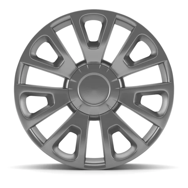 Disco de roda isolado sobre branco — Fotografia de Stock