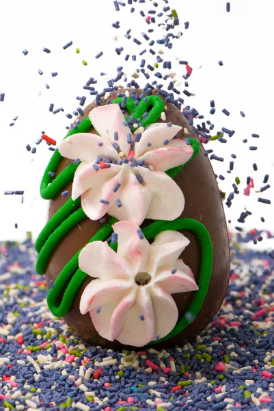 Easter chocolate egg — Stock Photo, Image