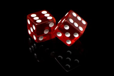 Craps on a black background clipart