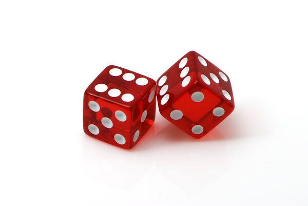 Craps on a white background