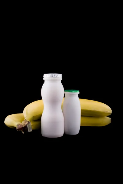Bananenjoghurt — Stockfoto