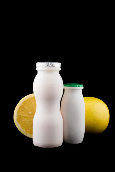 Iogurte de laranja — Fotografia de Stock