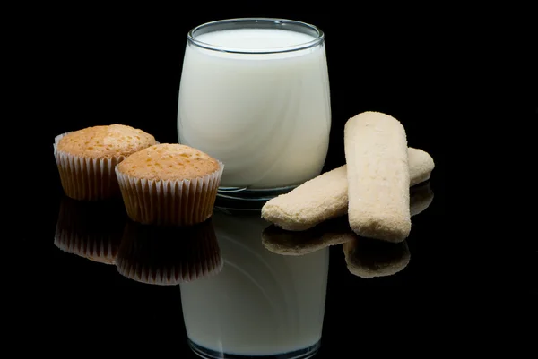 Batch & melk — Stockfoto