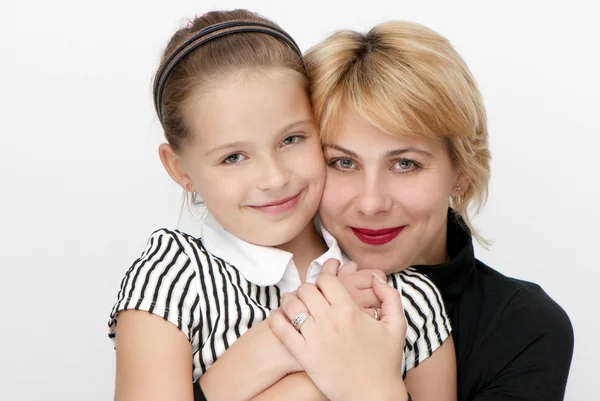 Portrait of mother with a daughter — Stock Photo, Image